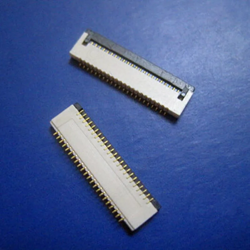 

0.3 Spacing FPC Connector Plug 45 pin Double Row Cross Pin Flip Cover Downlink Socket for Computer / TV Screen