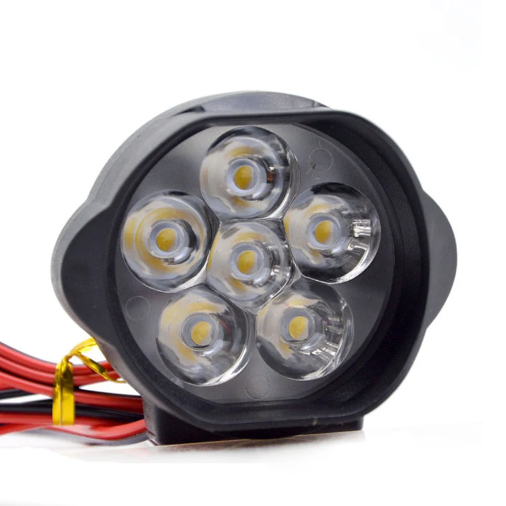 

2PCS Durable External Led Easy Install Universal ABS Night Safety Spotlight Motorcycle Headlight Fog Brightness Mirror Mount