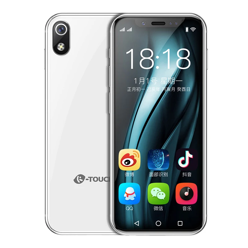3 ГБ ОЗУ 32 Гб ПЗУ Android 6,0 мини 4G смартфон K-TOUCH I9 Face ID металлическая рамка мобильный телефон с двумя sim-картами - Цвет: White