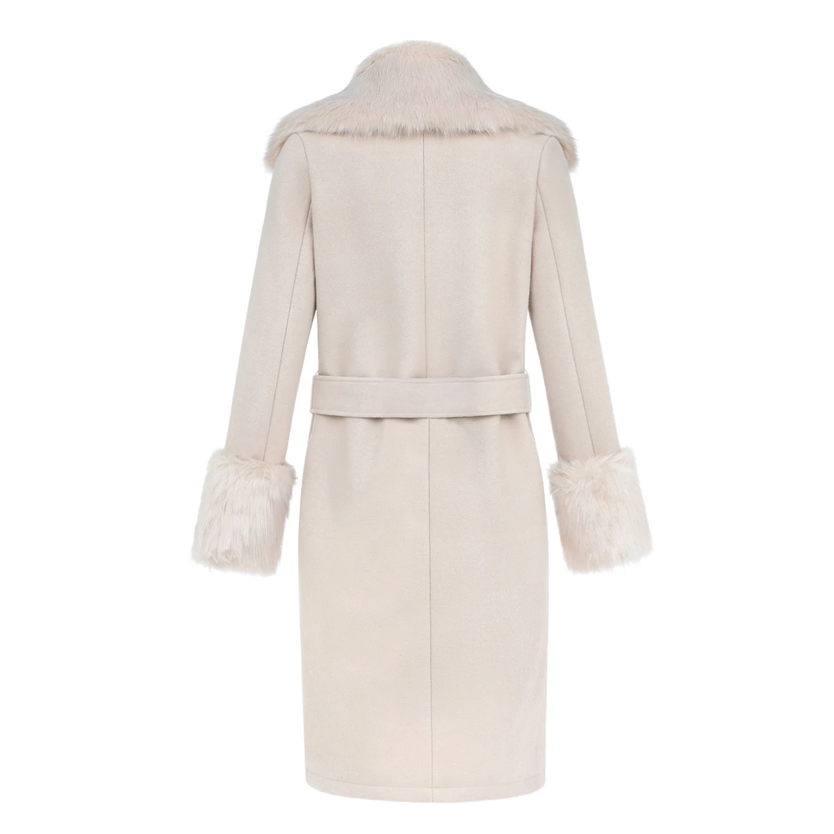 Зимнее шерстяное Женское пальто с длинным рукавом, модная шерстяная верхняя одежда средней длины, Женское пальто, Толстая теплая шерстяная Женская куртка