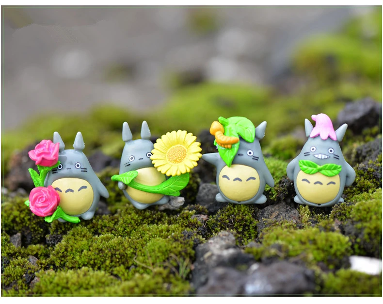 (8 шт./лот) фигурка My neighter Totoro подарки миниатюрные фигурки игрушки 2 6 3 5 см ПВХ plactic