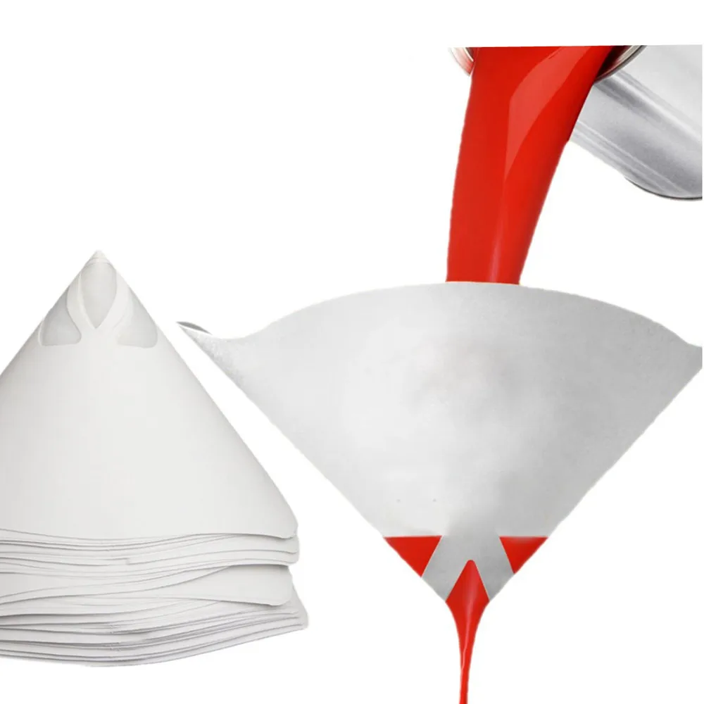 

WAERTA 50pcs Paint filter paper funnel car paint spray paint filter disposable filter paper