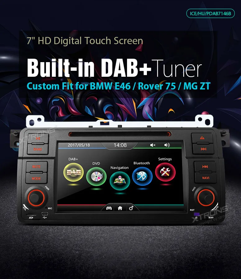 Flash Deal XTRONS 7 inch Car DVD Player 2 din Radio DAB+Canbus GPS Navigation For BMW E46 / Rover 75 1999-2005 / MG ZT 2001 2002 2003- 2005 0 Flash Deal XTRONS 7 inch Car DVD Player 2 din Radio DAB+Canbus GPS Navigation For BMW E46 / Rover 75 1999-2005 / MG ZT 2001 2002 2003- 2005 0