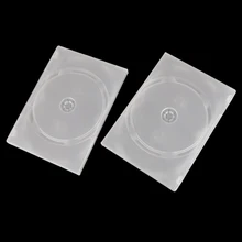 2 шт. Три емкости держатель для CD дисков DVD чехол для хранения сумка-Органайзер Пластиковый внешний рукав коробка CD DVD диск пластиковый чехол