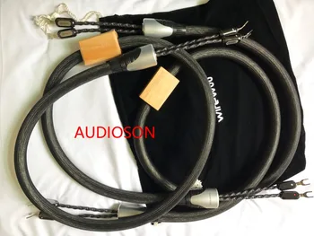 

Hi-End wirewoo speaker cable Siler-plated copper OD2.0x2*2 --2.5M