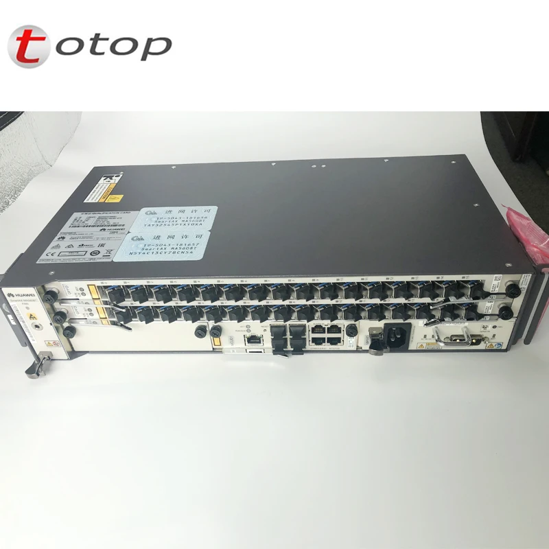 

Best Price -48V 19inch Huawei OLT MA5608T 1*MCUD1 10G control board,1*MPWC DC Optical Line Terminal 2U height,2*GPFD 16 Ports C+