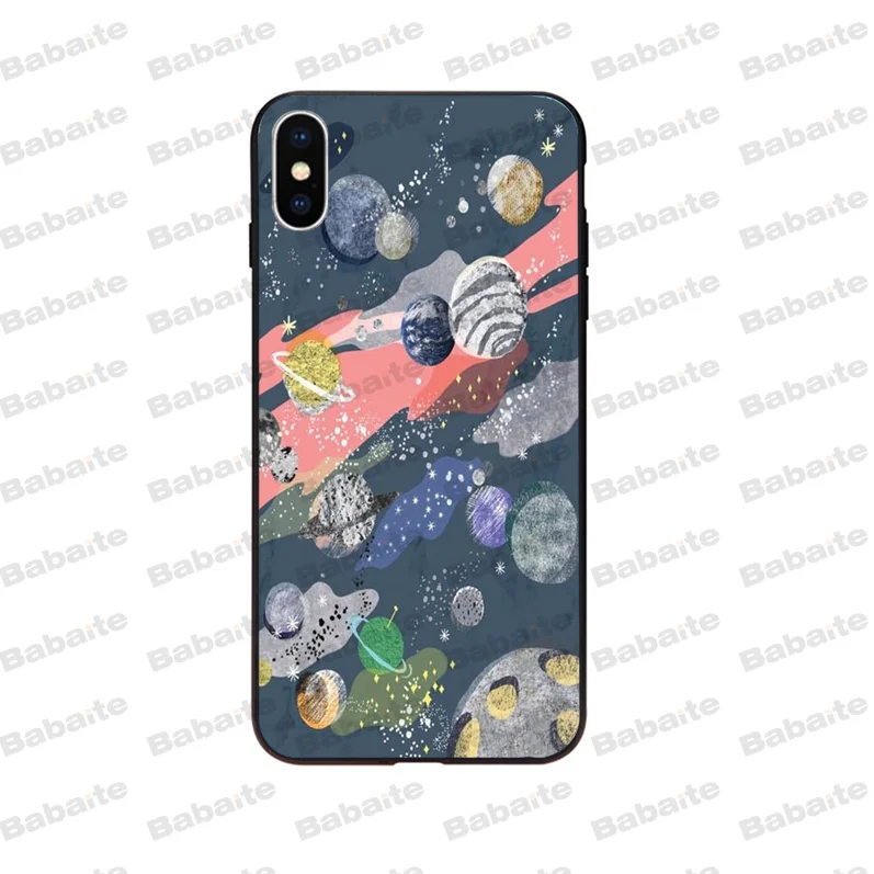 Outer Space Planet Spaceship Constellation Moon Stars 