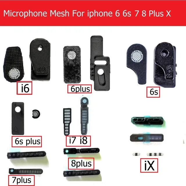Original Neue Klebe mikrofon Anti Staub Bildschirm Mesh für iPhone X 6 6s 7  8 plus MIC Staub beweis mit rahmen & 3M Kleber aufkleber|screen 7|meshmesh  screen - AliExpress