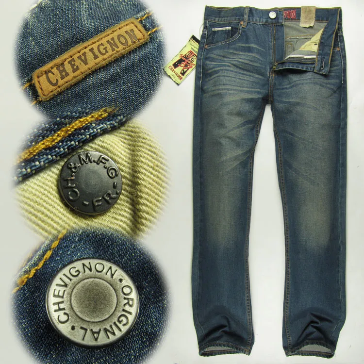 2013 autumn and winter thick chevignon 57 men's fashion clothing slim straight jeans free