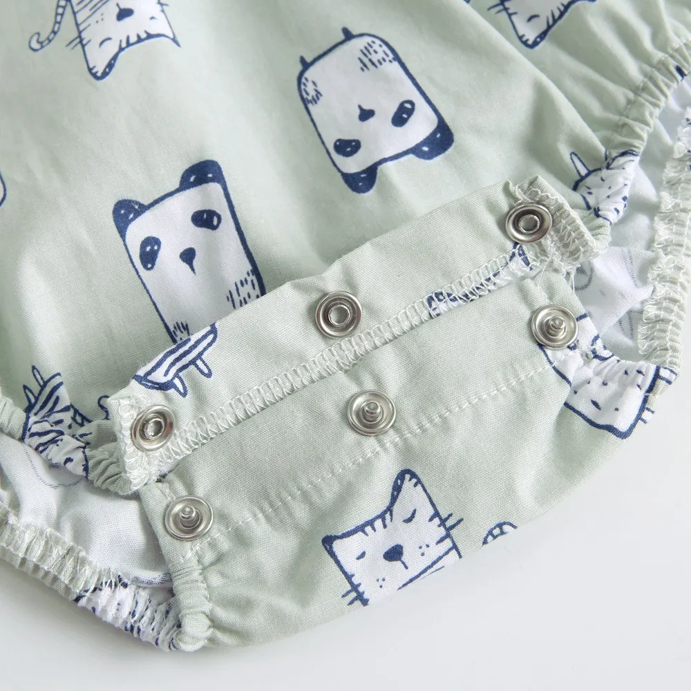 Детские комбинезоны Одежда для новорожденных ropa bebe летние с принтом маленьких