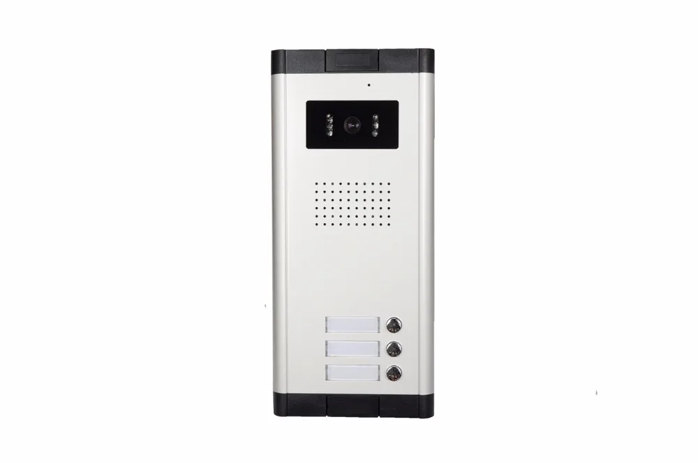 SmartYIBA видео домофон 7 дюймов Цвет 3 Монитора 1000TVL Aparment дверной звонок System1 уличная камера с ИК подсветкой Ночное видение