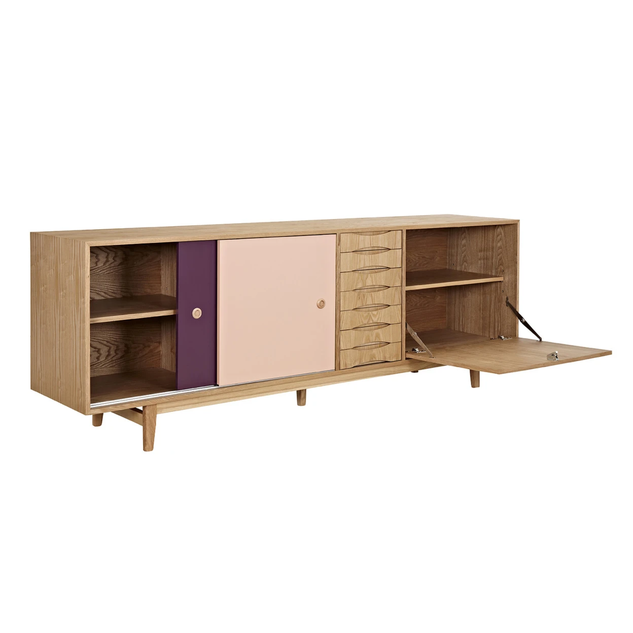 Plum and Peach Alma Sideboard- Natural (2)