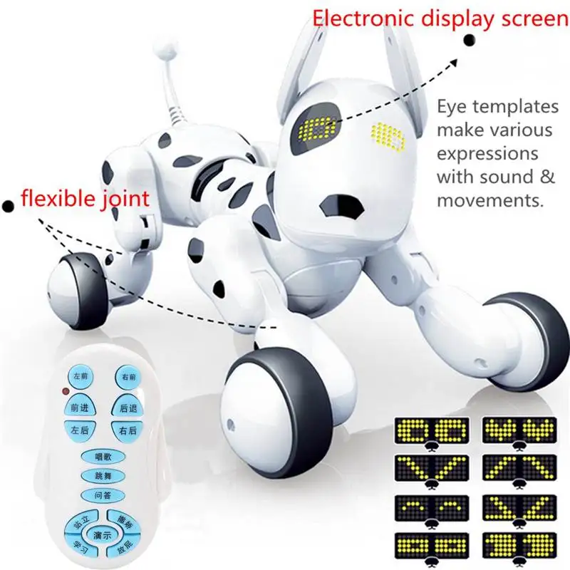 Лидер продаж, беспроводной пульт дистанционного управления Domibot, умный робот, собака, поет, танец, прогулки, говорящий, развивающие игрушки, подарок для детей