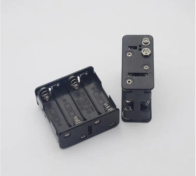

MasterFire 400pcs/lot High quality 12V Battery Clip Slot Storage Holder Box Case 8 AA Batteries Stack with 9V snap Connector
