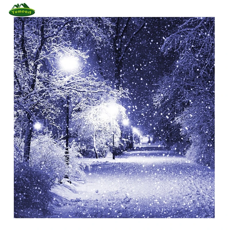 Paysage sous la neige - Domi Dessins et Peintures