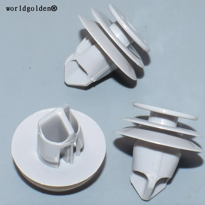 worldgolden 100pcs plastic clip Inner Trim Panel Retainer for Honda#91560-SLI-J01(91560SLIJ01) 91560-SLJ-J01(91560SLJJ01) | Автомобили и