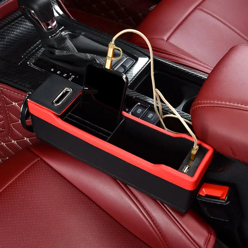 USA Car Seat Crevice Box Storage Cup Holder Organizer Auto Gap-Pocket Stowing 