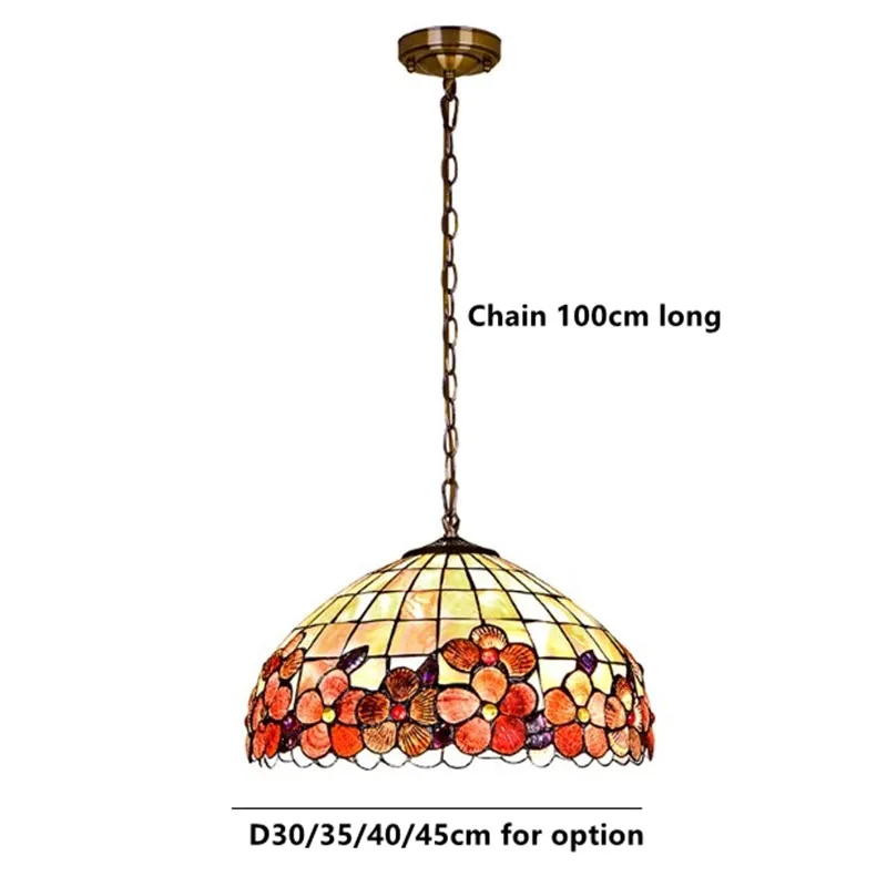 Современный подвесной светильник металлическая цепочка с ракушкой, светильник для спальни, гостиной, столовой, подвесной светильник