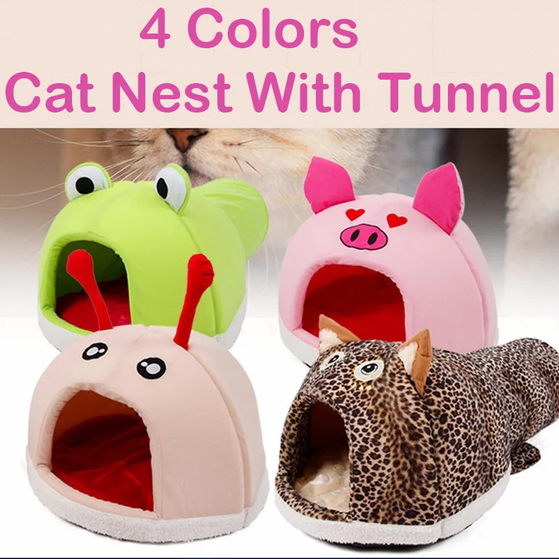 

Foldable Pet Cat Tunnel Cat Dog Bed Yorkshire Terrier House Warm Breathable Soft Pets French Bulldog Nest Franse Bulldog Kennel