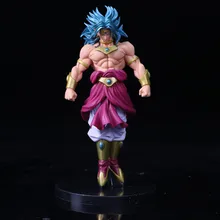 Dragon Ball Z классический Broli Broly Супер Saiyan голубые волосы стоячие Ver. Против Гоку ПВХ фигурка DBZ Вегета Модель 22 см