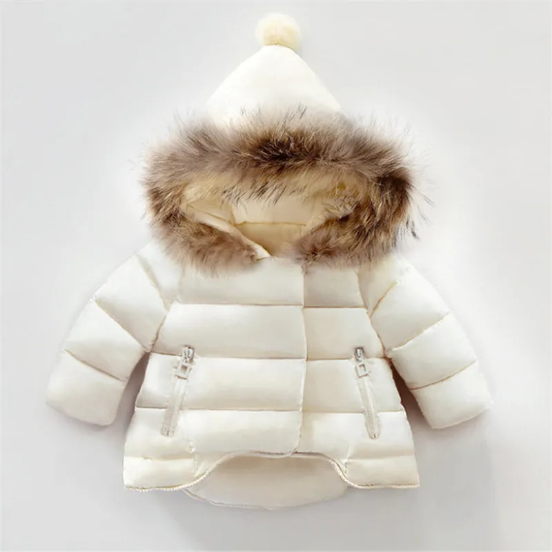 

Children Coat Baby Girls Winter Coats Long Sleeve Coat Girl's Warm Baby Jacket Winter Outerwear Cartoon Fleece Kids Down Jacket