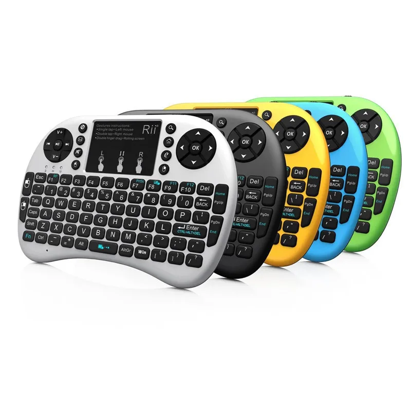 2.4GHz Blue Rii Mini i8+ Wireless Keyboard With Touchpad Teclado Mouse Combo For PC HTPC Smart TV Android TV Box Game Keyboards04