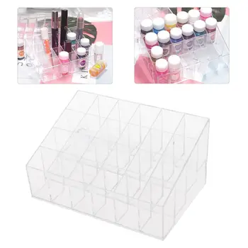 

24 Grids Transparent Acrylic Liquid Pigment Bottles Storage Box Organizers