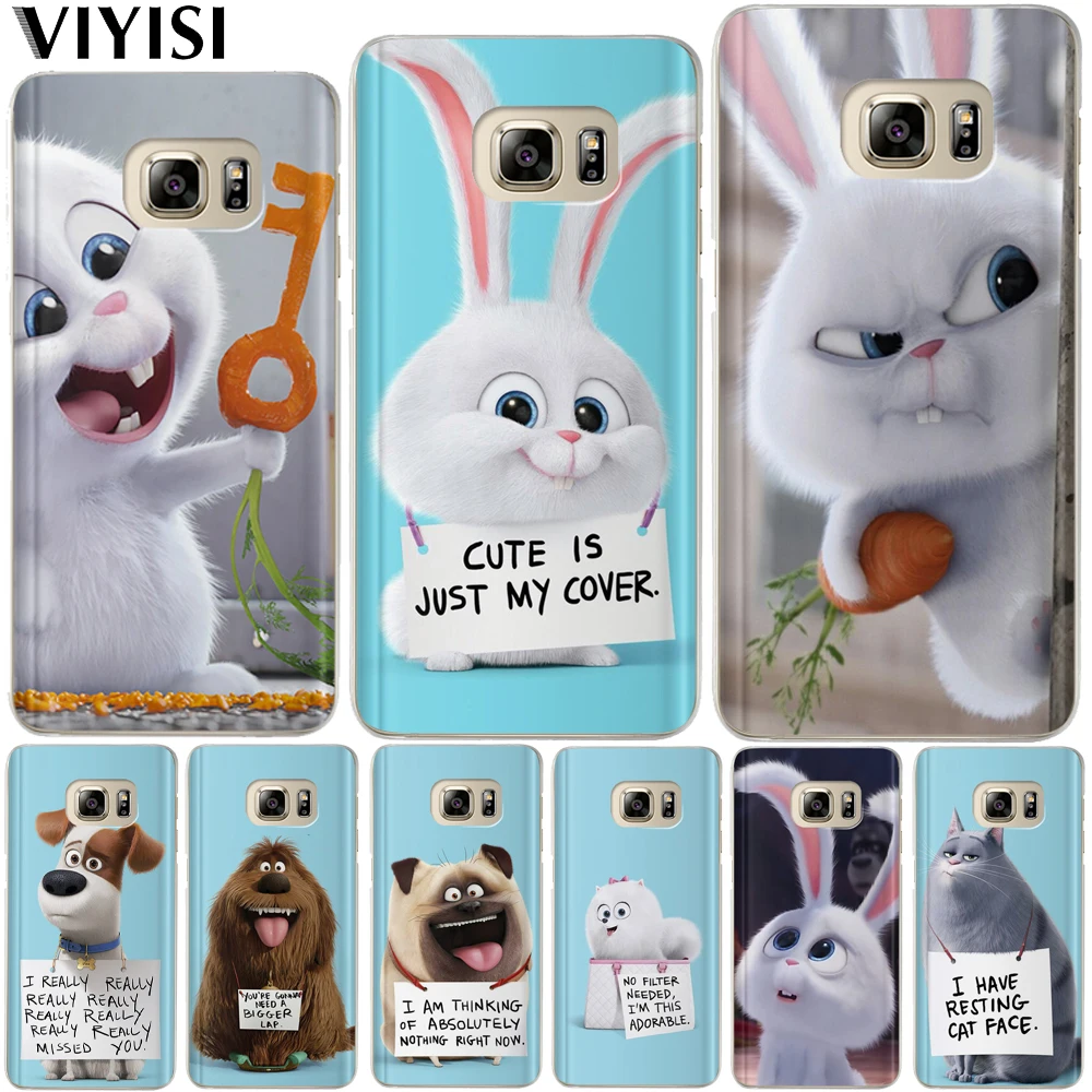 

VIYISI For Samsung Galaxy S8 A5 2017 Phone Case J3 J5 J7 A3 2016 2015 S6 S7 Edge S9 Plus Back Coque Rabbit Dog Fundas Capas