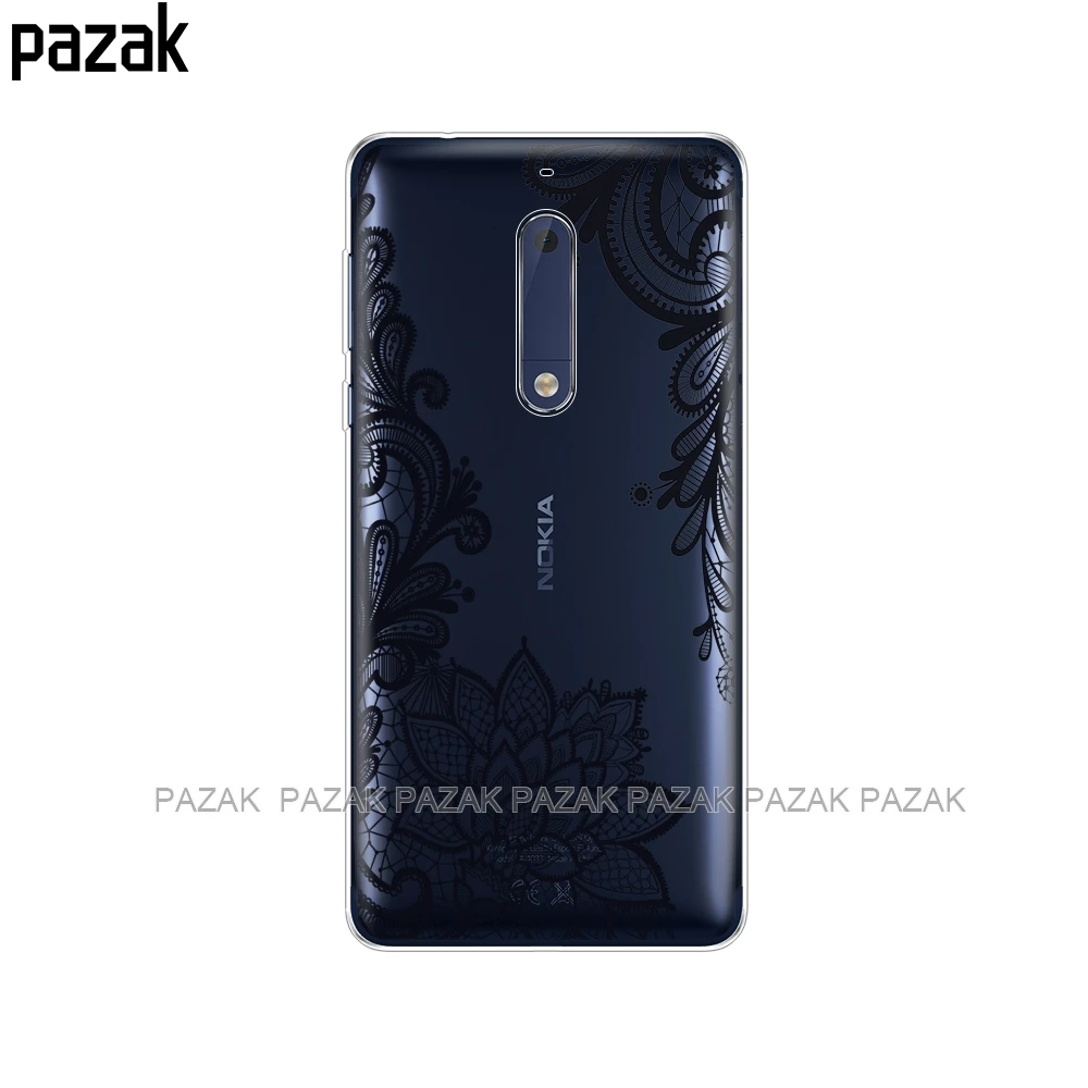 34352 Силиконовый чехол для Nokia 1, 2, 2,1, 3, 3,1, 5, 5,1 plus,, мягкая задняя крышка из ТПУ, противоударный чехол, бампер, корпус, полный 360, защитный чехол - Цвет: 34352