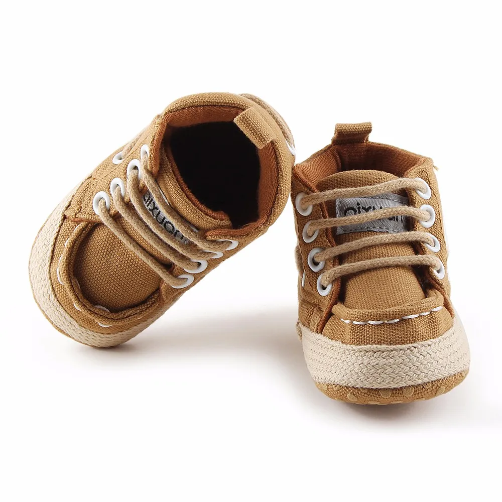 Delebao/бренд 2018 г. Новый дизайн, на шнуровке, для малышей, детская обувь для девочек, мягкая подошва, высокое качество, парусиновая обувь для