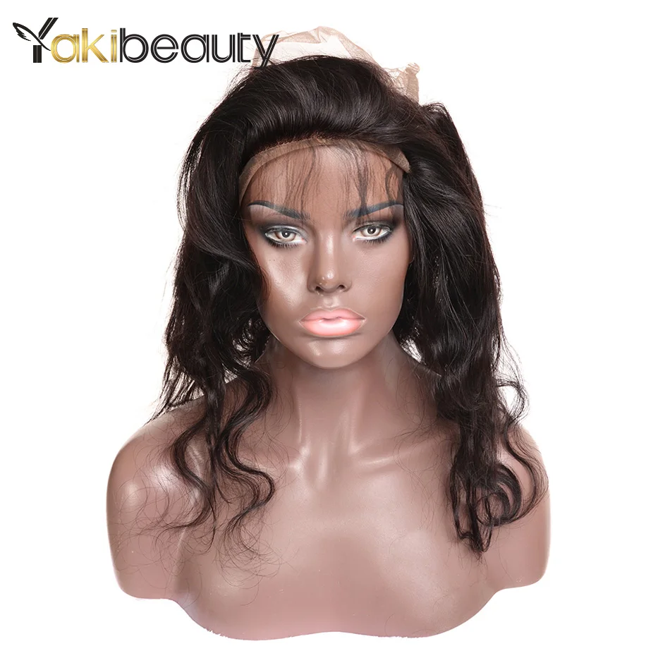 360 Lace Frontal Wig Pre Plucked With Baby Hair Peruvian Body Wave Lace Front Human Hair Wigs For Women Natural Black Remy Hair (18)