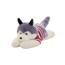 GEEK KING Soft Animal Cartoon Arrival Husky plush toy Simulation Dog Baby Sleeping Appease Doll Kids child gift free shipping