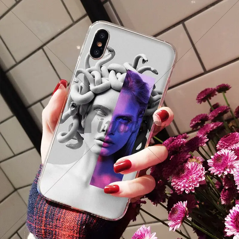 Medusa Vaporwave Glitch Art