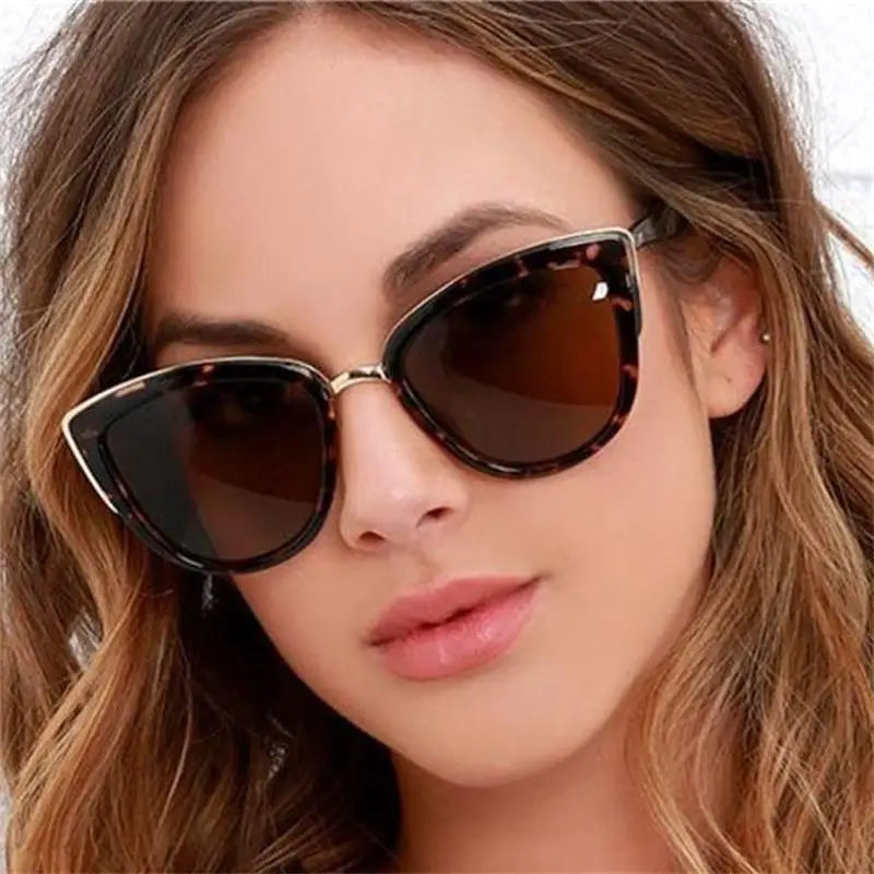 

Tortoise Cat Eye Sunglasses Women Trendy 2018 Fashion Brand Designer Mirror Pink Sun Glasses Female Gigi Street Style UV400