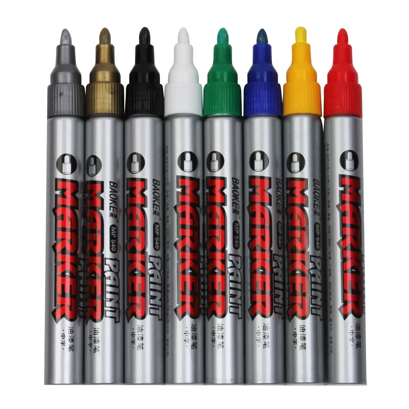 BAOKE ручка для рисования DIY альбом необходимый цветной граффити ручка чернильное перо многофункциональная Высококачественная цветная Краска Маркер ручка etui 8 шт