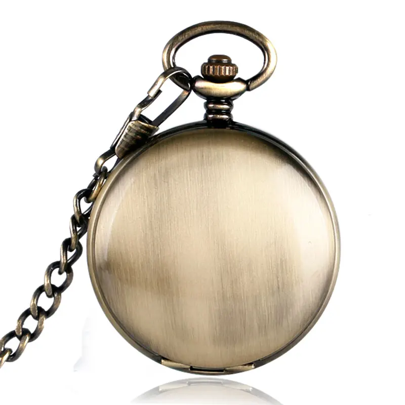 

Full Hunter Smooth Cooper Pocket Watch Skeleton Roman Numbers Dial Mechanical Automatic Fob Hour Antique Gift For Men Women