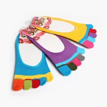 3 пары носки для йоги женские хлопковые тапочки спортивные носки пять пальцев упражнения Фитнес Спорт Тренажерный зал Тренировка Бег Йога носок женщина