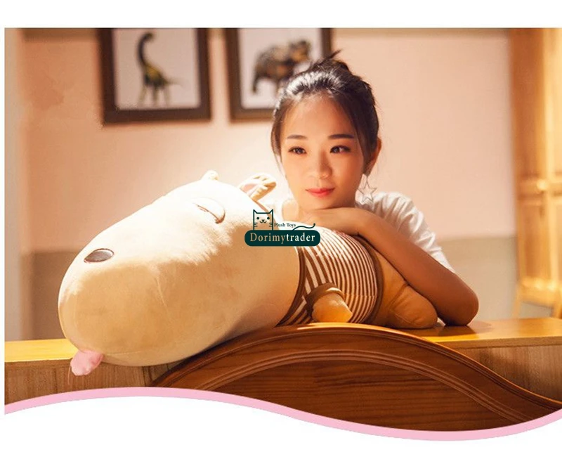 Dorimytrader cuddly cartoon dog plush toy stuffed soft animals dogs pillow anime doll present for kids and adult 37inch 95cm DY61772 (10)