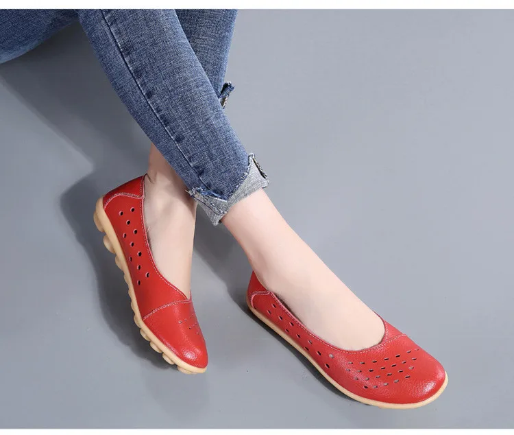 AH 5929-1-2019 Summer Woman Flats Cut-Outs Women Loafers-17