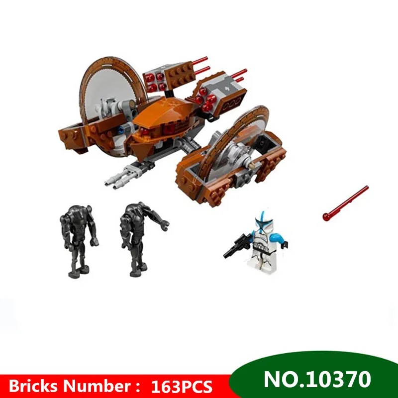 

163pcs Star Wars Diy Building Blocks Compatible With Legoingly Attack Of Clones Hailfire Droid Exclusive Bricks Toys