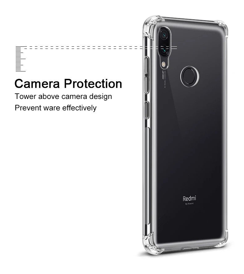 Для Xiaomi Redmi Note 9s 9c 9A 9 8T 8 7 6 8A 7A 6A 5 Plus 5A K20 K30 Pro Zoom Max Premium 5G Чехол подушка безопасности