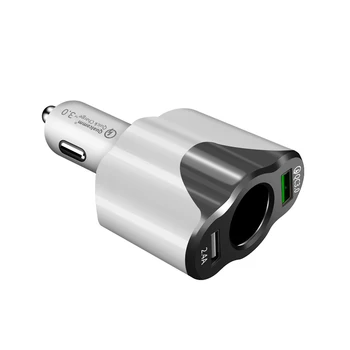 

Socket Adapter 12V -24V Auto Splitter USB Cigarette Lighter Charger QC3.0 Car Auto Accessories Fashion latest design