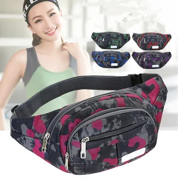 

Fashion Unisex Shopping waist packs!Nice Colorful Printed Lady Small Nylon Waist bags All-match Multi-use Travel Waist Carrier