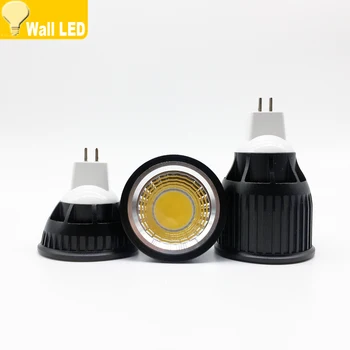 

1pcs/lot 12V 110V 220V 6W 9W 12W MR16 COB LED Pure White Warm White Energy Saving Spotlight Bulb Spot Lights Lamp Free Shipping