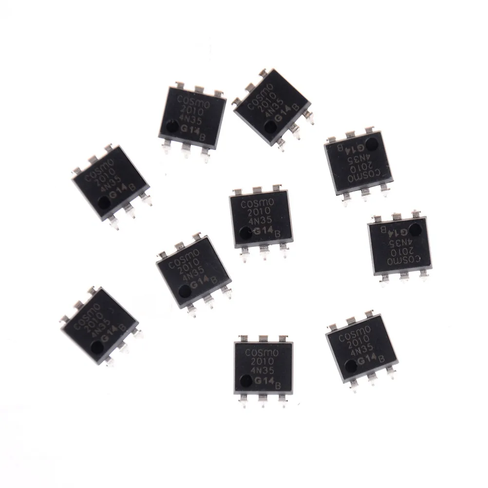 20 PCS 4n35 DIP6 FSC Optocouplers Phototransistor 30V IC NEW 