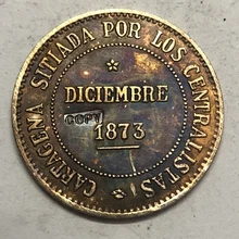 1873 Испания 2 pesetas кантональная революционная копия