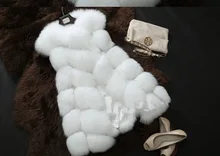 New 2015 Winter Coat Women Import Whole Peel Fox Fur Vest High-Grade Cappa Fur Coat Leisure Shitsuke Women Coat Size:S-XXXXL