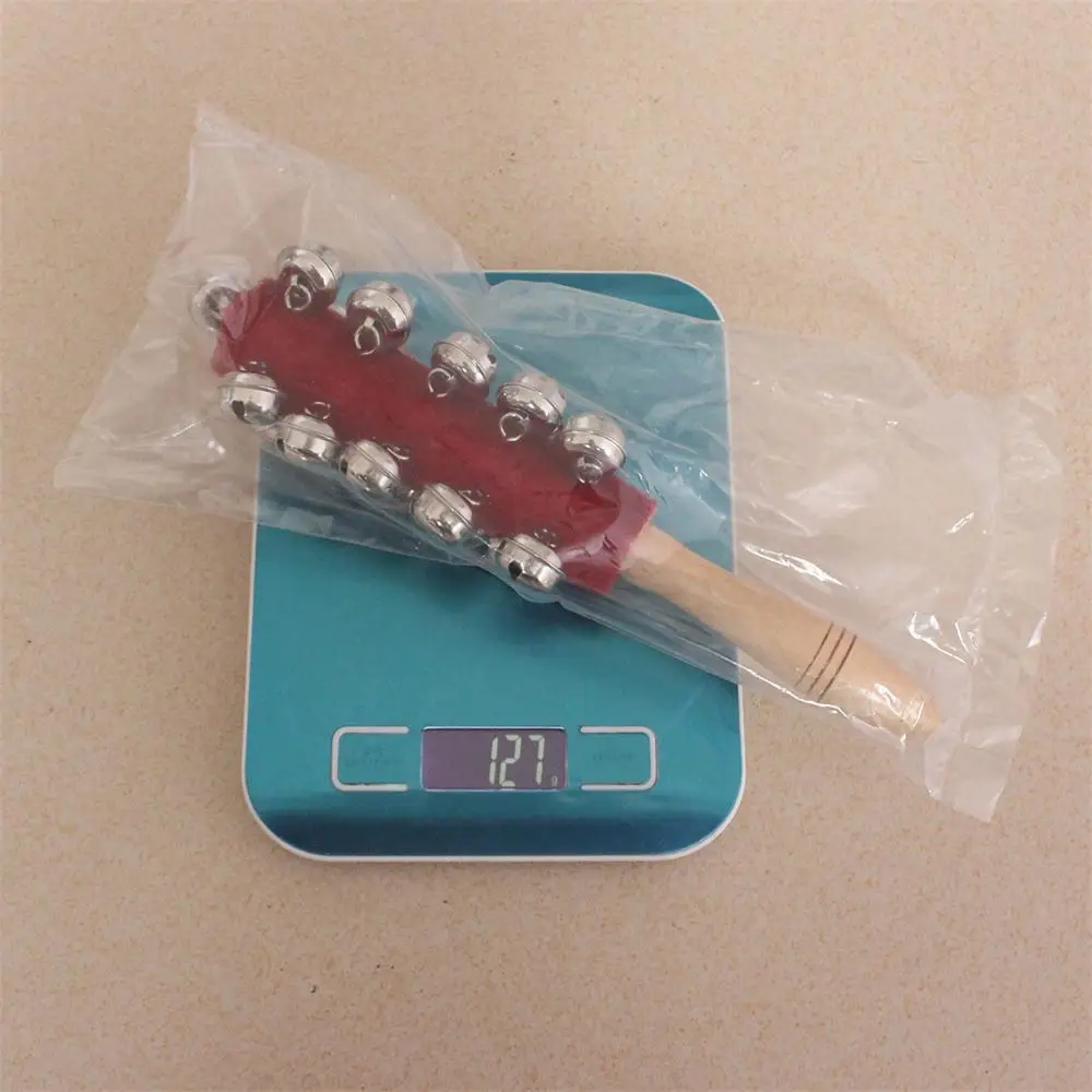 Ручка колокольчик Guiro палка шейкер натуральное дерево 21 погремушка ручной
