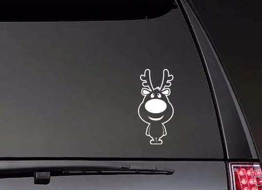 

Cheerful Reindeer Car Window Car Stickers Rear windshield Art Decor Waterproof ZP0366