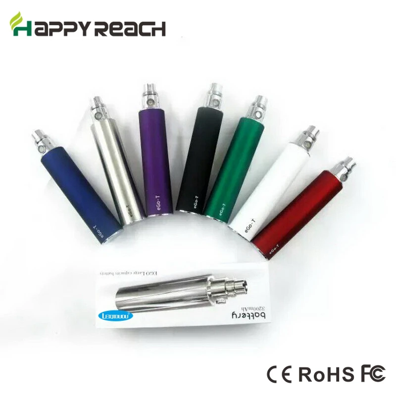 

leiqidudu 2pcs 3200mah EGO Big Capacity T Battery For E cig Ego 510 Thread Battery variable voltage can it RDA RBA RTA